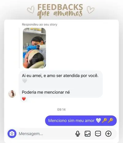 FEEDBACKS que amamos