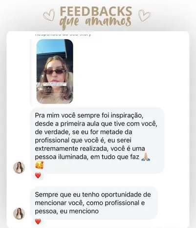 FEEDBACKS que amamos