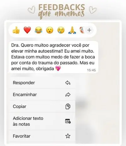 FEEDBACKS que amamos